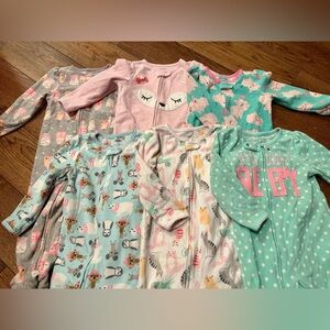 Fleece Footed PJs for Toddler Girl